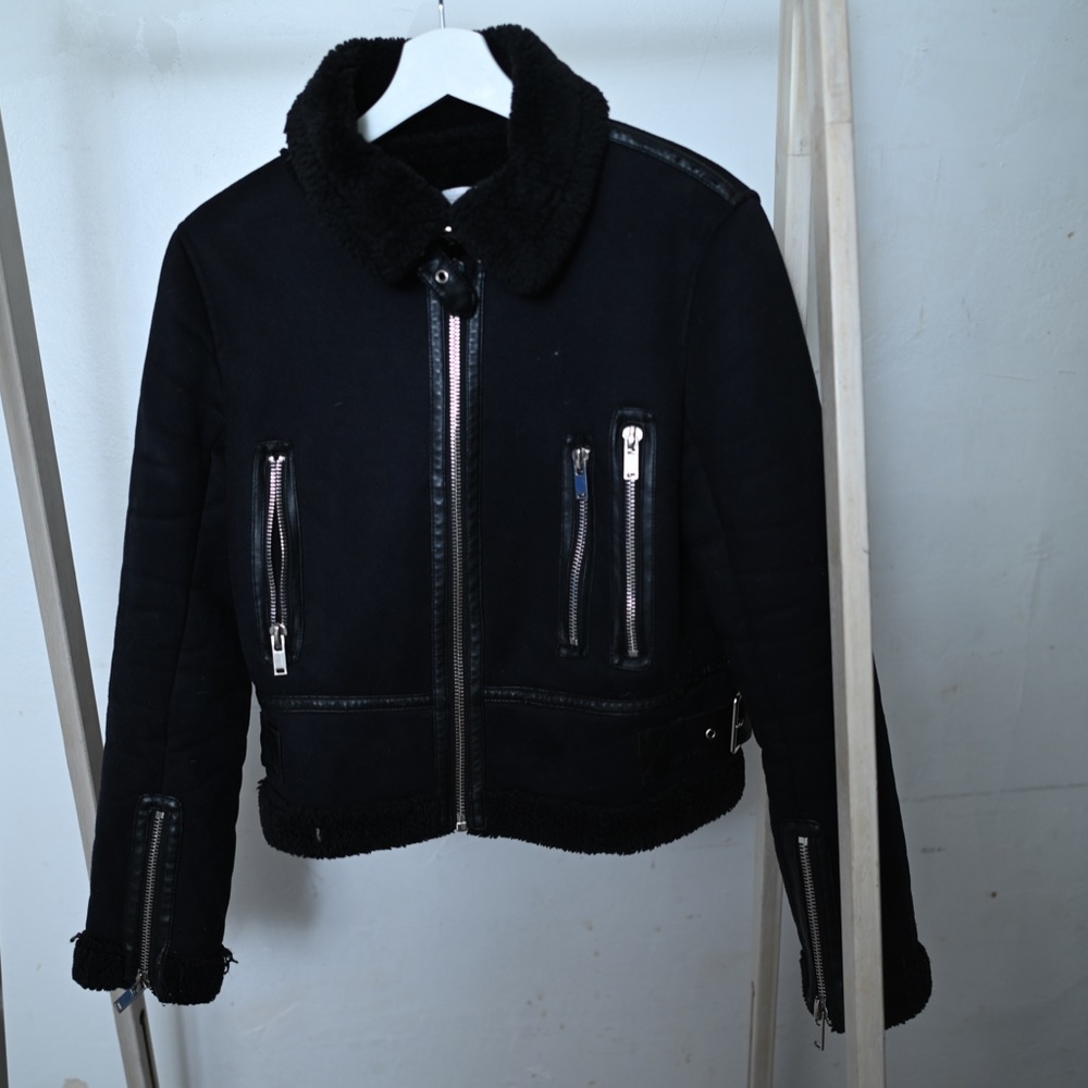 black Zara jacket